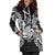 New Caledonia Polynesian Hoodie Dress Map Black - Polynesian Pride