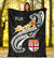 Fiji Premium Blanket - Fiji Seal Polynesian Patterns Plumeria (Black) - Polynesian Pride