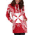 Wallis And Futuna Polynesian Hoodie Dress Map Red White - Polynesian Pride