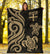 Fiji Polynesian Premium Blanket - Gold Tentacle Turtle - Polynesian Pride