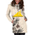 Tokelau Hoodie Dress - Tokelau Flag & Beige Hibiscus - Polynesian Pride