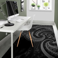 New Zealand Maori Mangopare Area Rug Polynesian - Black - Polynesian Pride