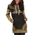 Cook Islands Women's Hoodie Dress - Polynesian Gold Chief - Polynesian Pride