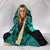 Kanaka Map Polynesian Hooded Blanket - Turquoise - Armor Style - Polynesian Pride