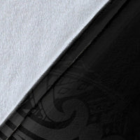 American Samoa Premium Blanket - Black Fog Style - Polynesian Pride