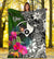 Yap Premium Blanket - Turtle Plumeria Banana Leaf - Polynesian Pride