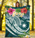 The Philippines Premium Blanket - Summer Plumeria (Turquoise) - Polynesian Pride