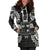 Fiji Polynesian Hoodie Dress Map Black - Polynesian Pride