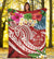 Fiji Polynesian Premium Blanket - Summer Plumeria (Red) - Polynesian Pride