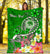 FSM Custom Personalised Premium Blanket - Turtle Plumeria (Green) - Polynesian Pride