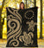 Cook Islands Premium Blanket - Gold Tentacle Turtle - Polynesian Pride