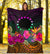 Cook Islands Polynesian Premium Blanket - Summer Hibiscus - Polynesian Pride