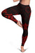 Cook Islands Women's Leggings - Red Tentacle Turtle - Polynesian Pride