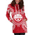 Federated States Of Micronesian Hoodie Dress Map Red White - Polynesian Pride