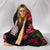 Hawaii Red Hibiscus Turtle Hooded Blanket - AH - Ray Style - Polynesian Pride