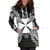 Wallis And Futuna Polynesian Hoodie Dress Map Black - Polynesian Pride