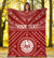 Tahiti Personalised Premium Blanket - Tahiti Seal In Polynesian Tattoo Style (Red) - Polynesian Pride