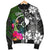 Yap Men Bomber Jacket - Turtle Plumeria Banana Leaf - Polynesian Pride