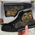 Samoa Polynesian High Top Shoes - Gold Turtle Flowing - Polynesian Pride