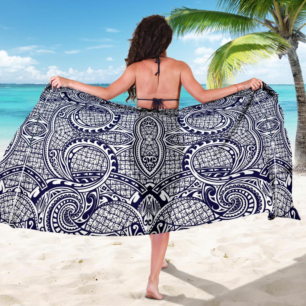 Polynesian Sarong Blue And White - Polynesian Pride