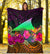 Tokelau Premium Blanket - Summer Hibiscus - Polynesian Pride