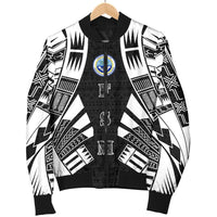 Federated States Of Micronesia Men Bomber Jackets - Polynesian Tattoo Black - Polynesian Pride