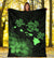 Hawaii Hibiscus Map Polynesian Ancient Green Premium Blanket - Polynesian Pride