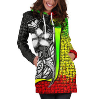 Federated States of Micronesia Women's Hoodie Dress Reggae - Turtle With Hook - Polynesian Pride