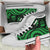 Vanuatu High Top Canvas Shoes - Green Tentacle Turtle - Polynesian Pride