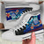 American Samoa Custom Personalised High Top Shoes Blue - Vintage Tribal Mountain - Polynesian Pride