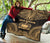 Samoa Premium Quilt - Samoa Coat Of Arms Polynesian Chief Gold Version - Polynesian Pride