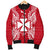 Wallis And Futuna Polynesian Men's Bomber Jacket Map Red White - Polynesian Pride