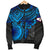 American Samoa Polynesian Bomber Jacket (Men) - Blue Turtle - Polynesian Pride