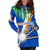 Marshall Islands Rugby Women Hoodie Dress Coconut Leaves - Polynesian Pride