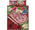 Polynesian American Samoa Quilt Bed Set - Summer Plumeria (Red) - Polynesian Pride