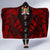 Fiji Hooded Blanket - Polynesian Tattoo Red - Polynesian Pride