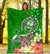 Guam Premium Blanket - Turtle Plumeria (Green) - Polynesian Pride