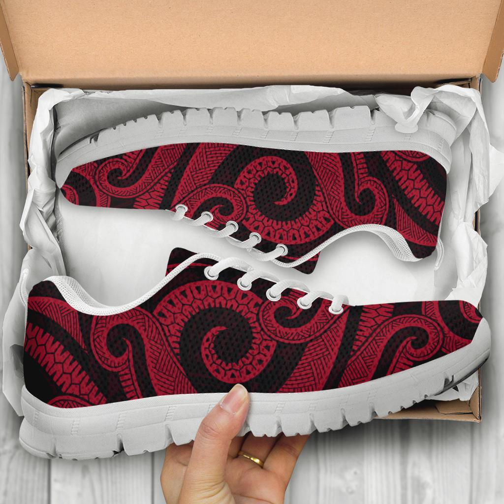 Nauru Sneaker - Red Turquoise Turtle - Polynesian Pride