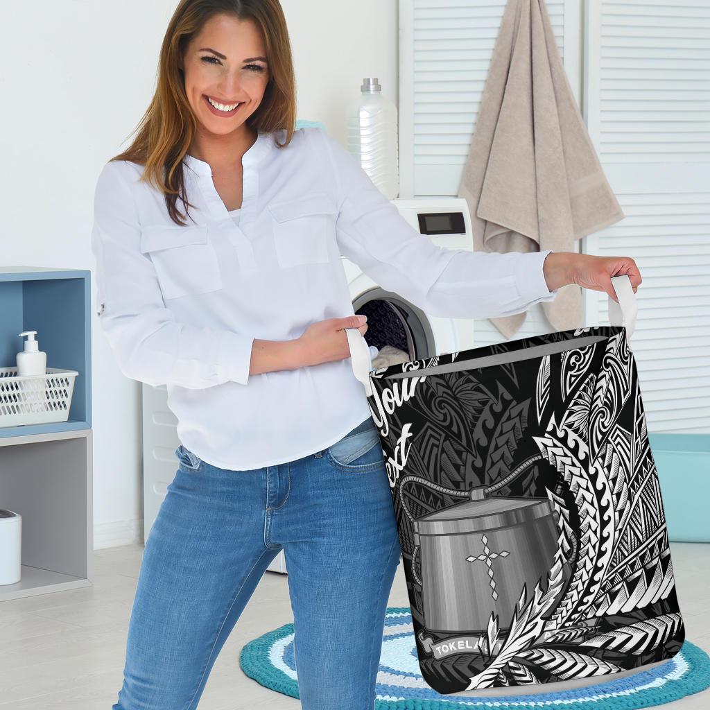 Tokelau Laundry Basket - Custom Personalised Wings Style - Polynesian Pride