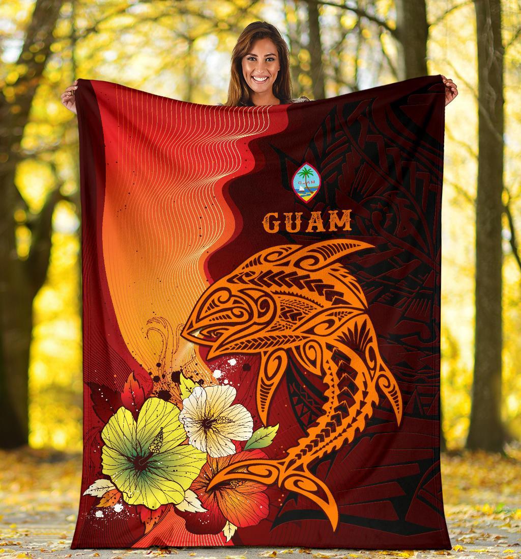 Guam Premium Blankets - Tribal Tuna Fish - Polynesian Pride