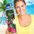 Nauru Hydro Tracking Bottle - Turtle Plumeria Banana Leaf - Polynesian Pride