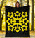 Hawaiian Premium Blanket Royal Pattern - Black And Yellow - A1 Style - Polynesian Pride