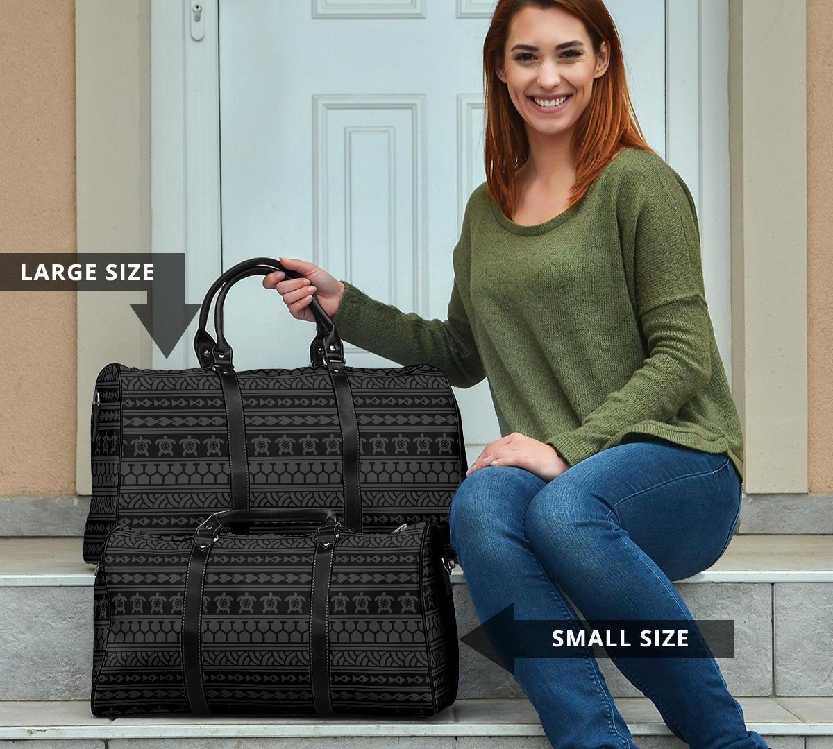 Polynesian Tattoo Tribal Gray Hawaii Travel Bag - Polynesian Pride