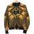 Guam Polynesian Men's Bomber Jacket - Guam Gold Seal with Polynesian Tattoo - Polynesian Pride