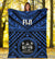 Fiji Premium Blanket - Fiji Seal With Polynesian Tattoo Style (Blue) - Polynesian Pride