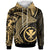 Hawaii Kanaka Maoli Map Hoodie Humpback Whale & Coat of Arms Gold Unisex Gold - Polynesian Pride