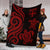 Fiji Polynesian Premium Blanket - Red Tentacle Turtle - Polynesian Pride