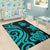 New Caledonia Area Rug - Turquoise Tentacle Turtle - Polynesian Pride