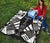 Samoa Premium Quilt - Samoa Coat Of Arms Polynesian White Tattoo (Black) - Polynesian Pride
