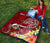 Tahiti Custom Personalised Premium Quilt - Turtle Plumeria (Red) - Polynesian Pride